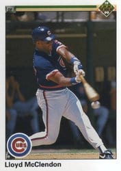 1990 Upper Deck Base Set Lloyd McClendon #398 card