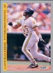 1993 Fleer Base Set Lloyd McClendon #502 card