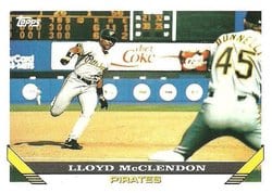 1993 Topps Base Set Lloyd McClendon #81 card