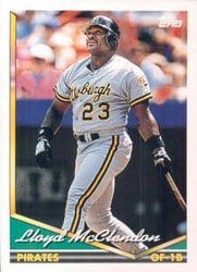 1994 Topps Base Set Lloyd McClendon #518 card