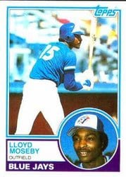 1983 Topps Base Set Lloyd Moseby #452 card