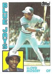 1984 Topps Base Set Lloyd Moseby #92 card