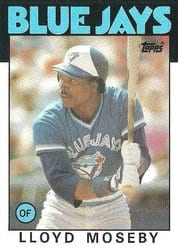 1986 Topps Base Set Lloyd Moseby #360 card