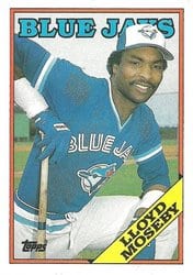 1988 Topps Base Set Lloyd Moseby #565 card
