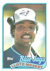 1989 Topps Base Set Lloyd Moseby #113 card