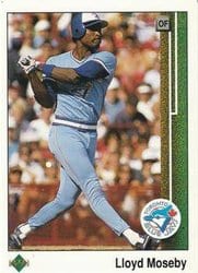 1989 Upper Deck Base Set Lloyd Moseby #381 card