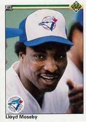 1990 Upper Deck Base Set Lloyd Moseby #421 card