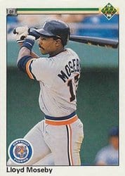 1990 Upper Deck Base Set Lloyd Moseby #789 card