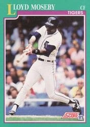 1991 Score Base Set Lloyd Moseby #133 card