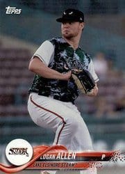 2018 Topps Pro Debut Base Set Logan Allen #65 card