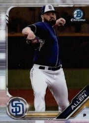 2019 Bowman Chrome Prospects Logan Allen #BCP-19 card