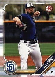 2019 Bowman Prospects Logan Allen #BP-19 card