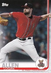 2019 Topps Pro Debut Base Set Logan Allen #91 card