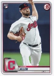 2020 Bowman Base Set Logan Allen #35 card