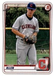 2020 Bowman Draft Base Set Logan Allen #BD-51 card