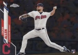 2020 Topps Chrome Base Set Logan Allen #155 card