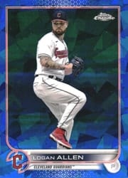 2022 Topps Chrome Sapphire Edition Base Set Logan Allen #604 card