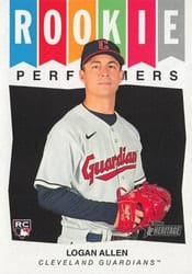 2023 Topps Heritage Rookie Performers Logan Allen #RP-5 card
