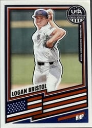 2026 Panini Stars & Stripes Prizm Base Set Logan Bristol #164 card