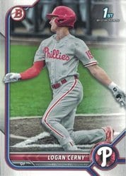 2022 Bowman Prospects Logan Cerny #BP-120 card