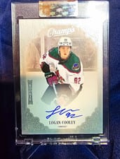 2023-24 Upper Deck Clear Cut Champs Autos Logan Cooley #C-LO card