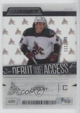 2023-24 Upper Deck Credentials Acetate Debut Ticket Access Logan Cooley #DTA-CO card