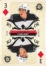 2024-25 O-Pee-Chee Playing Cards Logan Cooley #3♦ card