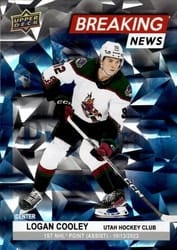 2024-25 Upper Deck Breaking News Logan Cooley #BN-28 card