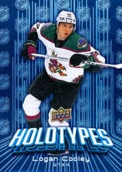 2024-25 Upper Deck Holotypes Logan Cooley #HT-17 card