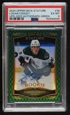 2024-25 Upper Deck Stature 2023-24 Base Update Auto Logan Cooley #36 card