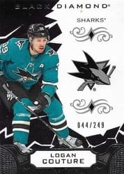 2018-19 Upper Deck Black Diamond Base Set Logan Couture #BDB-LC card