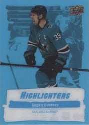 2022-23 Upper Deck Highlighters Logan Couture #HL-9 card