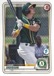 2020 Bowman 1st Edition Base Set Logan Davidson #BFE-88 card