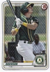 2020 Bowman Prospects Logan Davidson #BP-88 card