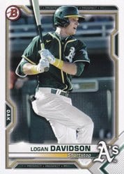2021 Bowman Prospects Logan Davidson #BP-115 card