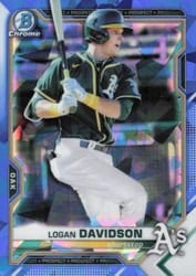 2021 Bowman Sapphire Edition Base Set Logan Davidson #BCP-115 card