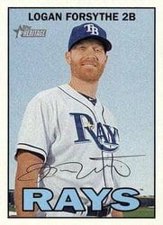 2016 Topps Heritage Base Set Logan Forsythe #2 card
