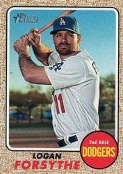 2017 Topps Heritage Base Set Logan Forsythe #528 card