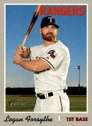 2019 Topps Heritage Base Set Logan Forsythe #635 card
