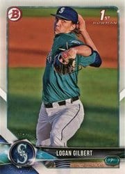 2018 Bowman Draft Base Set Logan Gilbert #BD-63 card