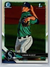 2018 Bowman Draft Logan Gilbert Chrome #BDC-63 card