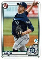 2020 Bowman 1st Edition Base Set Logan Gilbert #BFE-58 card