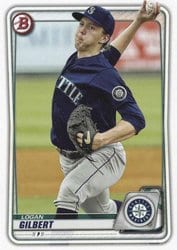 2020 Bowman Prospects Logan Gilbert #BP-58 card