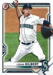 2021 Bowman Prospects Logan Gilbert #BP-58 card