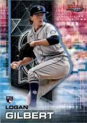 2021 Bowman's Best Base Set Logan Gilbert #91 card