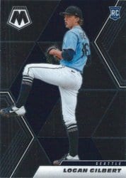 2021 Panini Mosaic Base Set Logan Gilbert #287 card