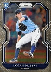 2021 Panini Prizm Base Set Logan Gilbert #93 card