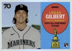 2021 Topps All-Star Rookie Cup Base Set Logan Gilbert #56 card