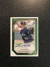 2021 Topps Gallery Rookie Autographs Logan Gilbert #RA-LG card