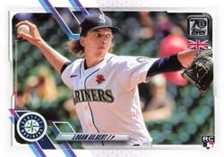 2021 Topps UK Edition Base Set Logan Gilbert #68 card